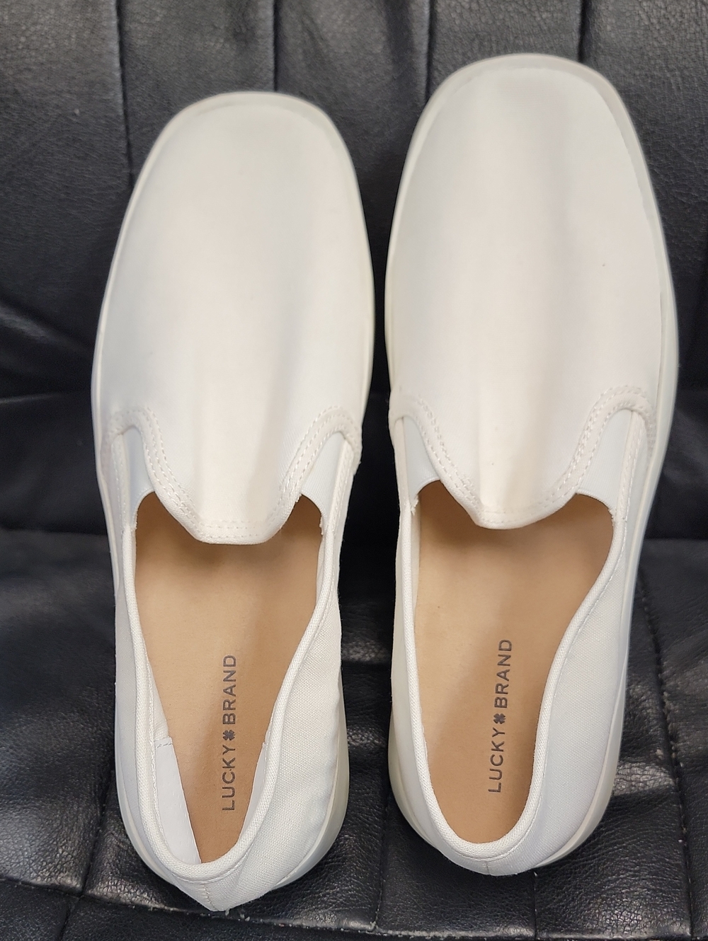 Lucky Brand White Slip-On Men's Loafers